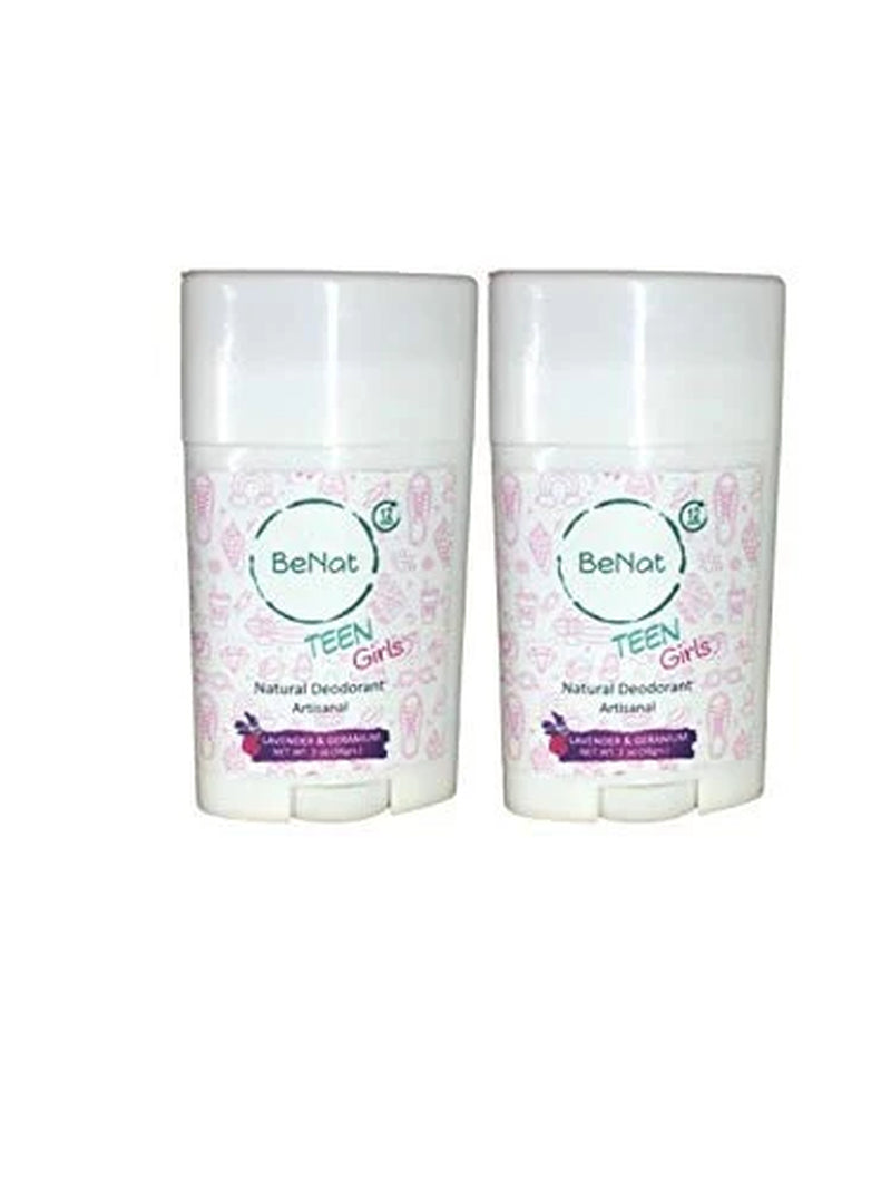 2-Pack All-Natural Deodorants for Kids & Teens.