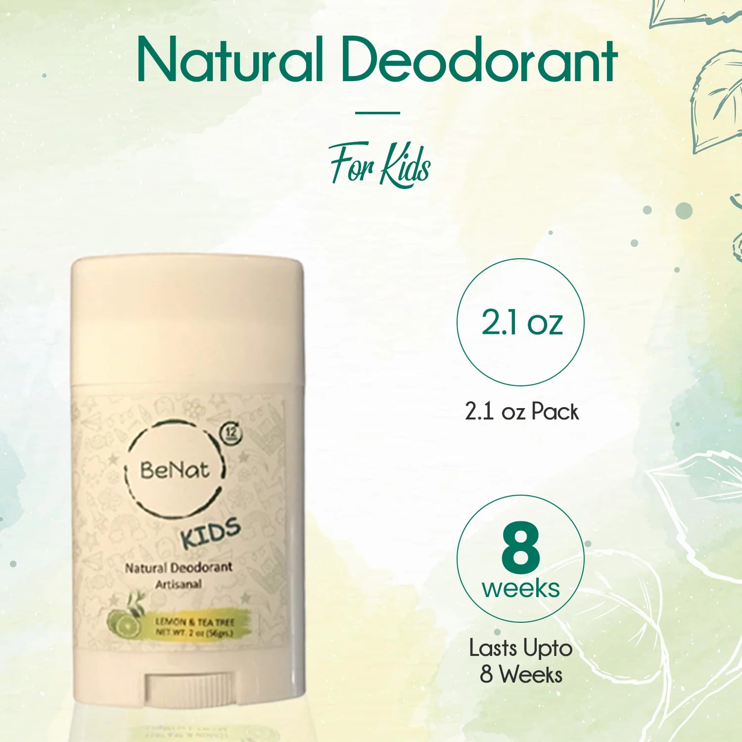 All-Natural Deodorant for Kids & Teens.